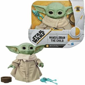 star wars mandalorian the child yoda plus sound 21x25cm