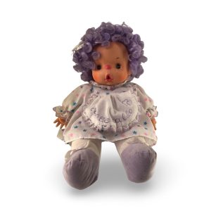 Vintage El Greco Παταπούφα / Cuore Caldo 1980s Μωβ Κούκλα - 30εκ