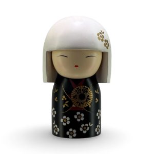 Vintage Kimmidoll “Tomoka” - Φιγούρα Μαύρο Κιμονό - 10εκ