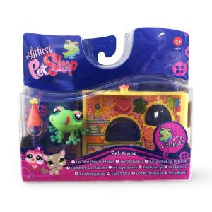 Littlest Pet Shop Γωνιά κατοικιδίου - Βάτραχος #474 Με Καπέλο Πάρτυ - 4εκ