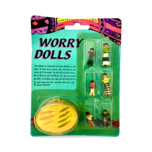 Guatemalan Κούκλες Ανησυχίας (Muñecas Quitapenas) - Σετ με Ιστορία