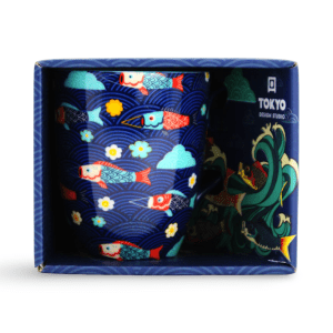 Tokyo Design Studio Χρυσόψαρο Μπλε Κούπα με Κουτί Δώρου – 380ml