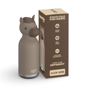 Asobu Bestie Μπουκάλι - Άλογο Μονωμένο παιδικό μπουκάλι νερού - 460ml