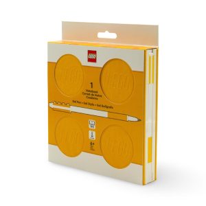 LEGO Σημειωματάριο & Στυλό Gel με Κλειδαριά - Κίτρινο Σετ (192 Σελίδες)