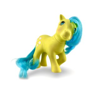 Vintage Μικρό μου Πόνυ G1 - Tootsie (Κίτρινο Σώμα, Μπλε Μαλλιά) 13εκ